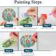 Diamond Art Drawing Coaster With Bracket, DIY Beautiful Pattern Diamond Art Coaster, Suitable For Adults And Beginners Diamond Drawing Kit, Diamond Kit Craft Supplies, Exquisite Gifts For Friends