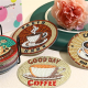 Diamond Art Drawing Coaster With Bracket, DIY Coffee Pattern Diamond Art Coaster, Suitable For Adults And Beginners Diamond Drawing Kit, Diamond Kit Craft Supplies, Exquisite Gifts For Friends