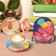 Diamond Art Drawing Coaster With Bracket, DIY Wine Glass Pattern Diamond Art Coaster, Suitable For Adults And Beginners Diamond Drawing Kit, Diamond Kit Craft Supplies, Exquisite Gifts For Friends