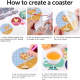 Diamond Art Drawing Coaster With Bracket, DIY Wine Glass Pattern Diamond Art Coaster, Suitable For Adults And Beginners Diamond Drawing Kit, Diamond Kit Craft Supplies, Exquisite Gifts For Friends