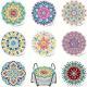 Diamond Art Drawing Coaster With Bracket, DIY Mandala Pattern Diamond Art Coaster, Suitable For Adults And Beginners Diamond Drawing Kit, Diamond Kit Craft Supplies, Exquisite Gifts For Friends