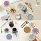 Diamond Art Drawing Coaster With Bracket, DIY Mandala Pattern Diamond Art Coaster, Suitable For Adults And Beginners Diamond Drawing Kit, Diamond Kit Craft Supplies, Exquisite Gifts For Friends