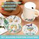 Diamond Art Drawing Coaster With Bracket, DIY Beautiful Pattern Diamond Art Coaster, Suitable For Adults And Beginners Diamond Drawing Kit, Diamond Kit Craft Supplies, Exquisite Gifts For Friends