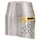   Medieval Crusader Helmet Antique Replica LARP Silver  