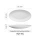 Creative Ceramic Oval Fish Dish Household