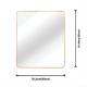 Gold 30  X36  Rectangular Bathroom Wall Mirror