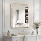 Gold 30  X36  Rectangular Bathroom Wall Mirror