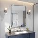 24x32 Inch Black Metal Framed Rectangular Bathrrom Mirror For Wall. W2203135016