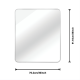 Silver 30  X36  Rectangular Bathroom Wall Mirror