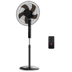 Remote Control Quiet Standing Fan, Oscillating Pedestal Fan With Adjustable Height, Timer And Multiple Modes For Bedroom Office