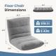 Adjustable Floor Chair With Memory Foam, Folding Gaming Chair And Sleeper Bed