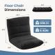 Adjustable Floor Chair With Memory Foam, Folding Gaming Chair And Sleeper Bed