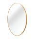 Gold 20 Inch Metal Round Bathroom Mirror