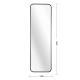 Black 47 X 14IN Door Mirror