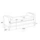 66.34 W Upholstered End Of Bed Bench With Weathered Finish Wood Frame, Daybed, Footrest Stool Ottoman With Arms & Wood Legs & 2 Bolsters For Bedroom, Window, Living Room, Entryway, Hallway, Brown PU