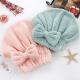 Bath And Dry Hair Cap Coral Fleece For Women