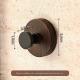 Suction-cup Walnut-grain Shelf Wall-mounted Adhesive Hook