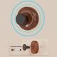 Suction-cup Walnut-grain Shelf Wall-mounted Adhesive Hook