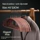 Household Solid-Colored Portable Plastisol-Coated Semi-Circular Hangers With Hooks