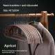 Household Solid-Colored Portable Plastisol-Coated Semi-Circular Hangers With Hooks
