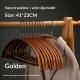 Household Solid-Colored Portable Plastisol-Coated Semi-Circular Hangers With Hooks