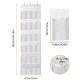 Over The Door Shoes Bag For Behind The Door 24-Pocket Crystal Clear Organizer 6-Layer Hanging Storage Shelf For Shoes Slippers Small Toys Closet Cabinet