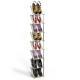 8 Tier Vertical Shoe Rack Narrow Free Standing Storage Organizer For Entryway Space-Saving Stackable Shoe Holder Corner Shoe Tower For Entryway Bedroom Hallway Living Room