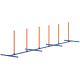Dog Agility Training Equipment Adjustable Poles for Dog Agility Course with Carry Bag