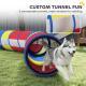 Dog Agility Training Equipment, 12-Piece Dog Obstacle Course with Adjustable Hurdle & Ring, 4 Tunnels, Weave Poles