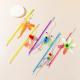 Cat Teaser Wand Toy With Shiny, Reflective Plastic Pieces