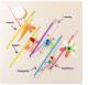 Cat Teaser Wand Toy With Shiny, Reflective Plastic Pieces