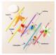 Cat Teaser Wand Toy With Shiny, Reflective Plastic Pieces
