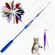 New 3-section Portable Retractable Pet Cat Toy Cat Teaser Wand
