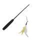 New 3-section Portable Retractable Pet Cat Toy Cat Teaser Wand