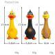 3pcs  Latex Screaming Chicken Toys Eco Friendly TPR Pet Squeaky Dog Interactive Play Chew Toys