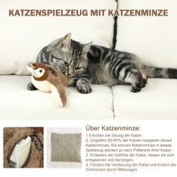 Electric Cat Toy Bird For Self-Entertainment - Interactive Automatic Cat Toy With Catnip, Intelligent Rechargeable Cat Toy For Cats To Play With And Step On
