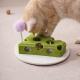 Cat Puzzle Toy With Ball And Spring-loaded Wand Felt Indoor Cat Toy Box Suction Cup Base Treat Puzzle Helps Cats Play Independently And Improves Their Intelligence.