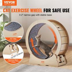 Cat Exercise Wheel Large Cat Treadmill Wheel For Indoor Cats 29.5 Inch