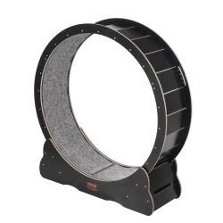 Cat Exercise Wheel 43.3 Large Cat Treadmill Wheel For Indoor Cats Black