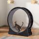 Cat Exercise Wheel 43.3 Large Cat Treadmill Wheel For Indoor Cats Black