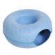 Donut Cat Tunnel Bed Pets House Natural Felt Pet Cat Cave Interactive Toys Round Wool Felt Pet Bed Cat Training Toy Cat House