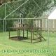 Wooden Chicken Activity Play Set With Perch, Swing, Ladder, Platforms, Feeder Storage, Coffee