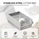Stainless Steel Cat Litter Box - Non-Stick, Scratch Resistant, Easy To Clean, Odorless & Durable
