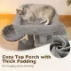 Light Gray 33.5" Multi-Level Cat Tree With 2-Tier Condo, Sisal Scratching Posts & Anti-Toppling Device For Cats