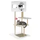 Multi-Level Cat Tree With 2 Scratching Pads, Dual-Door Cat Condo & Anti-Tipping Kit For Indoor Cats