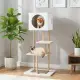 Multi-Level Cat Tree With 2 Scratching Pads, Dual-Door Cat Condo & Anti-Tipping Kit For Indoor Cats