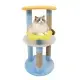 29" Moon & Star Cat Tree With 4 Levels, Jute Scratching Posts & Anti-Tipping Device For Kittens & Adults-Blue