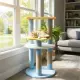 29" Moon & Star Cat Tree With 4 Levels, Jute Scratching Posts & Anti-Tipping Device For Kittens & Adults-Blue