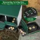 2 Compartment Roll Out Chicken Nesting Box With Plastic Basket, Egg Nest Box Chicken Laying Box Hens Chicken Coop Box, Green