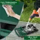 2 Compartment Roll Out Chicken Nesting Box With Plastic Basket, Egg Nest Box Chicken Laying Box Hens Chicken Coop Box, Green